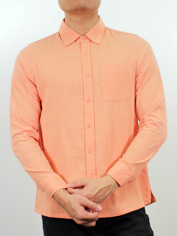 peach shirt