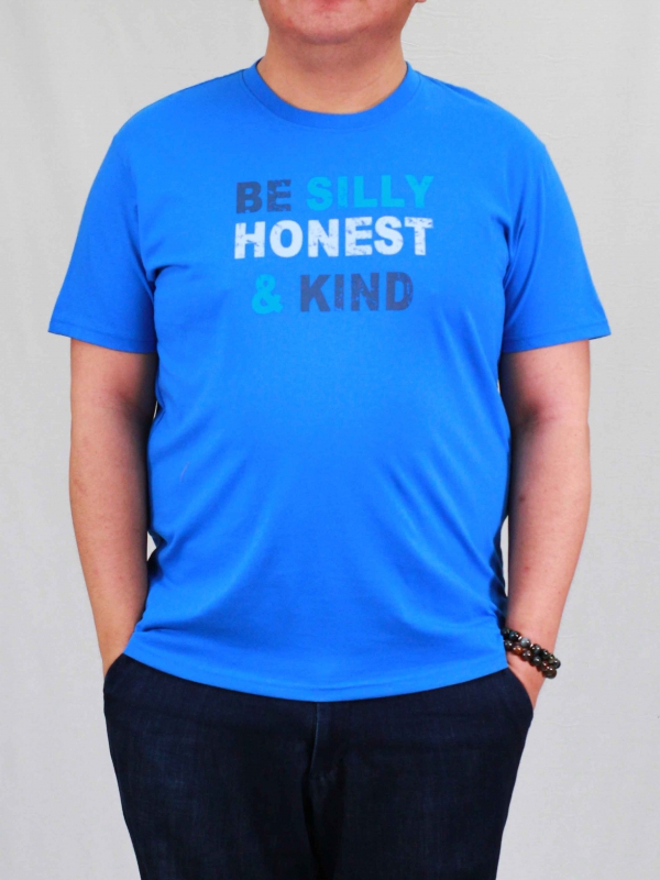 Men Plus Size Be Honest Graphic Tee In Royal Tops Plus Size 9256