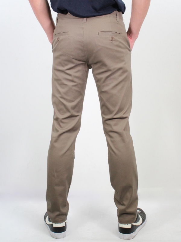 JACK COTTON LONG PANTS IN DARK KHAKI - PANTS - MEN